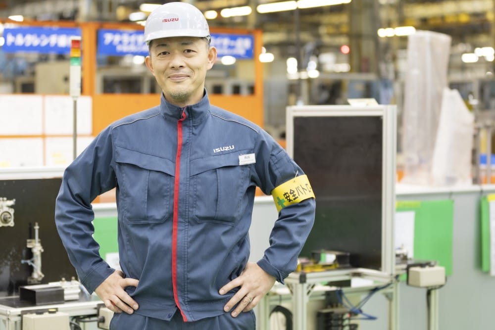 ベテラン社員の作業中の様子