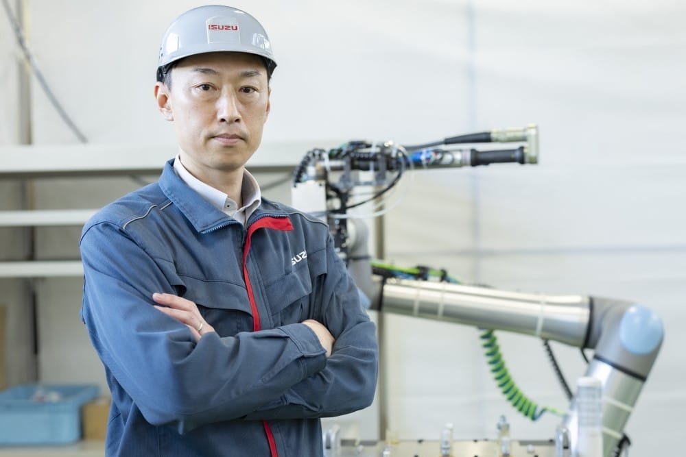 ベテラン社員の作業中の様子