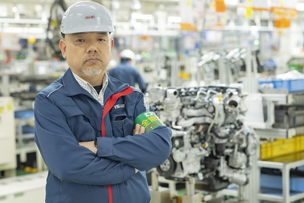 ベテラン社員の作業中の様子