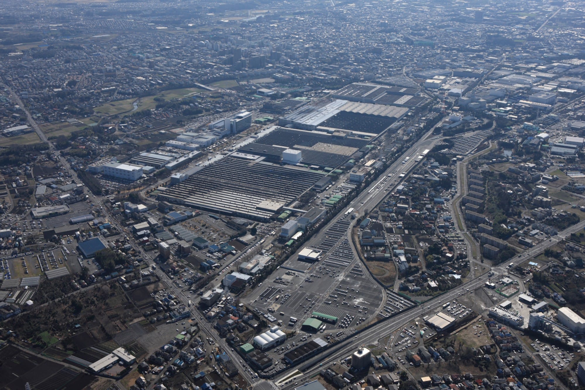 藤沢工場の空撮画像