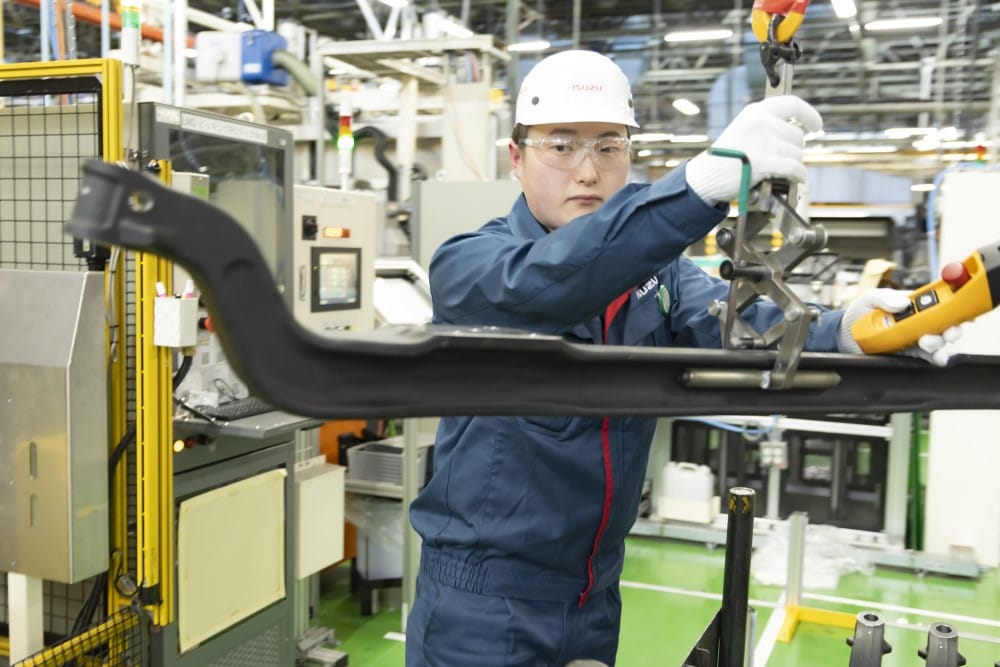先輩社員が作業中の様子