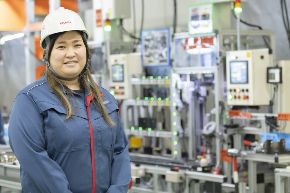 先輩社員が作業中の様子