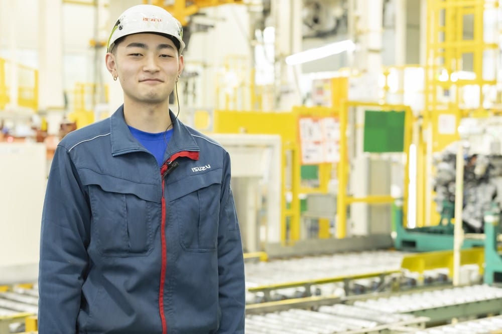 先輩社員が作業中の様子
