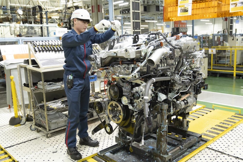 先輩社員が作業中の様子