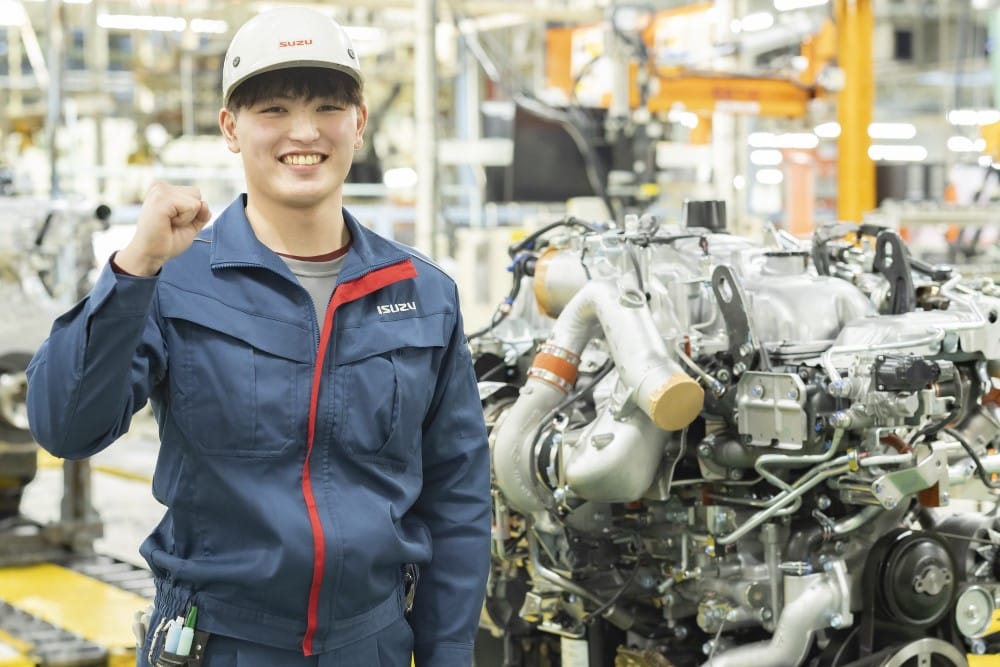 先輩社員が作業中の様子